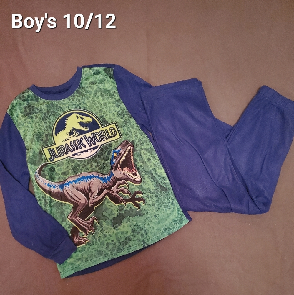 Boy's 2 Pair Blue Jurassic World Pajamas